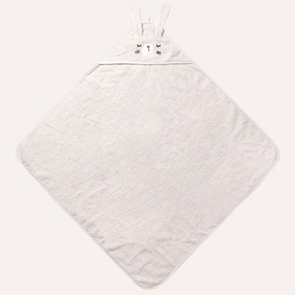 BABY BADCAPE KONIJN «LAPI»| 75 X 75 CM | BEIGE