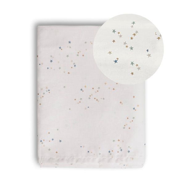 Babylakentje met sterren van 100x140 cm van katoen in off-white van Petite Amélie